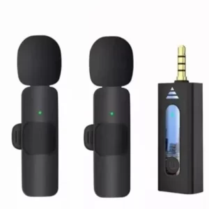 Double Wireless Microphone Jack For Phones & Cameras