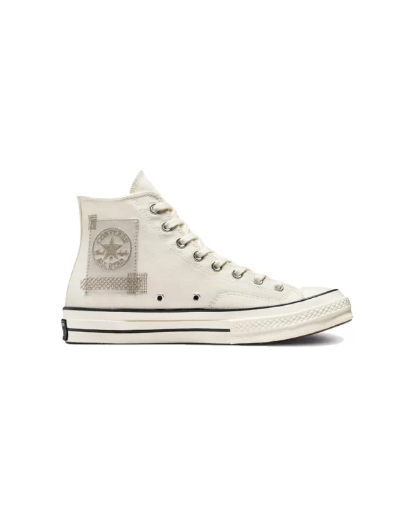 Chuck 70 High-Top Canvas in White Patchwork/Egret